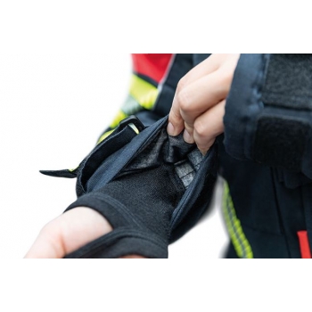 Ubranie bojowe FIRE FLEX – granatowo-czerwony NOMEX® NXT (CNBOP) + napisy